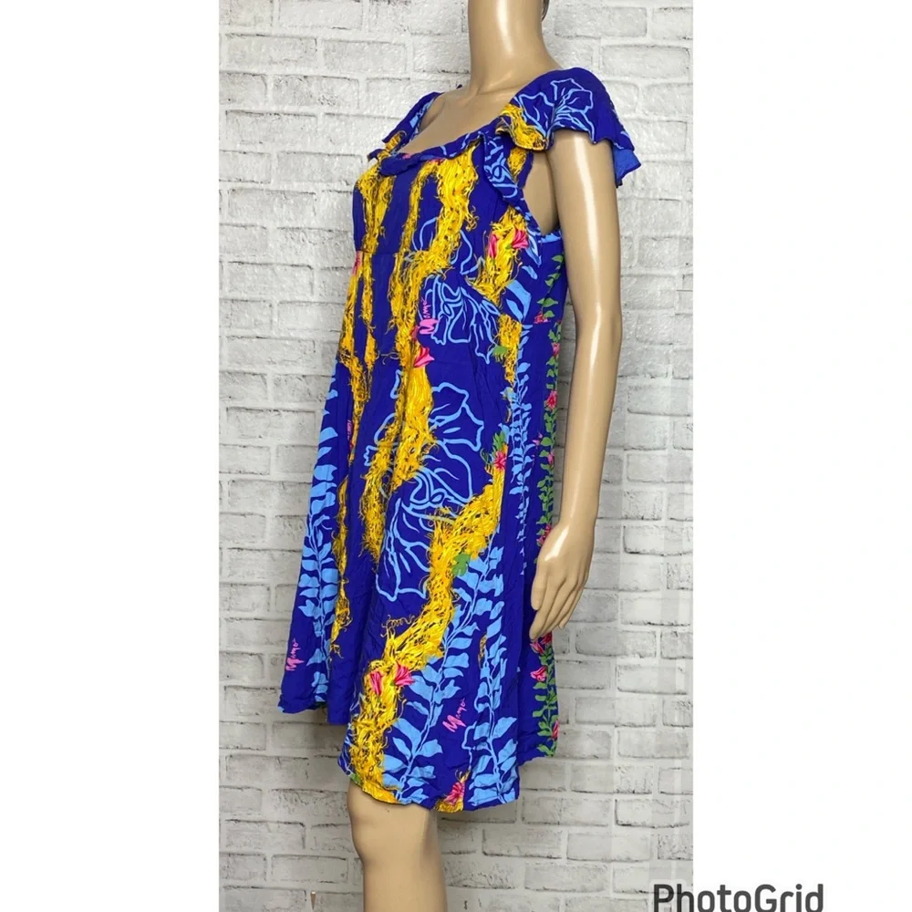 Mamo Howell Hawaii vintage mini dress floral - Picture 2 of 9